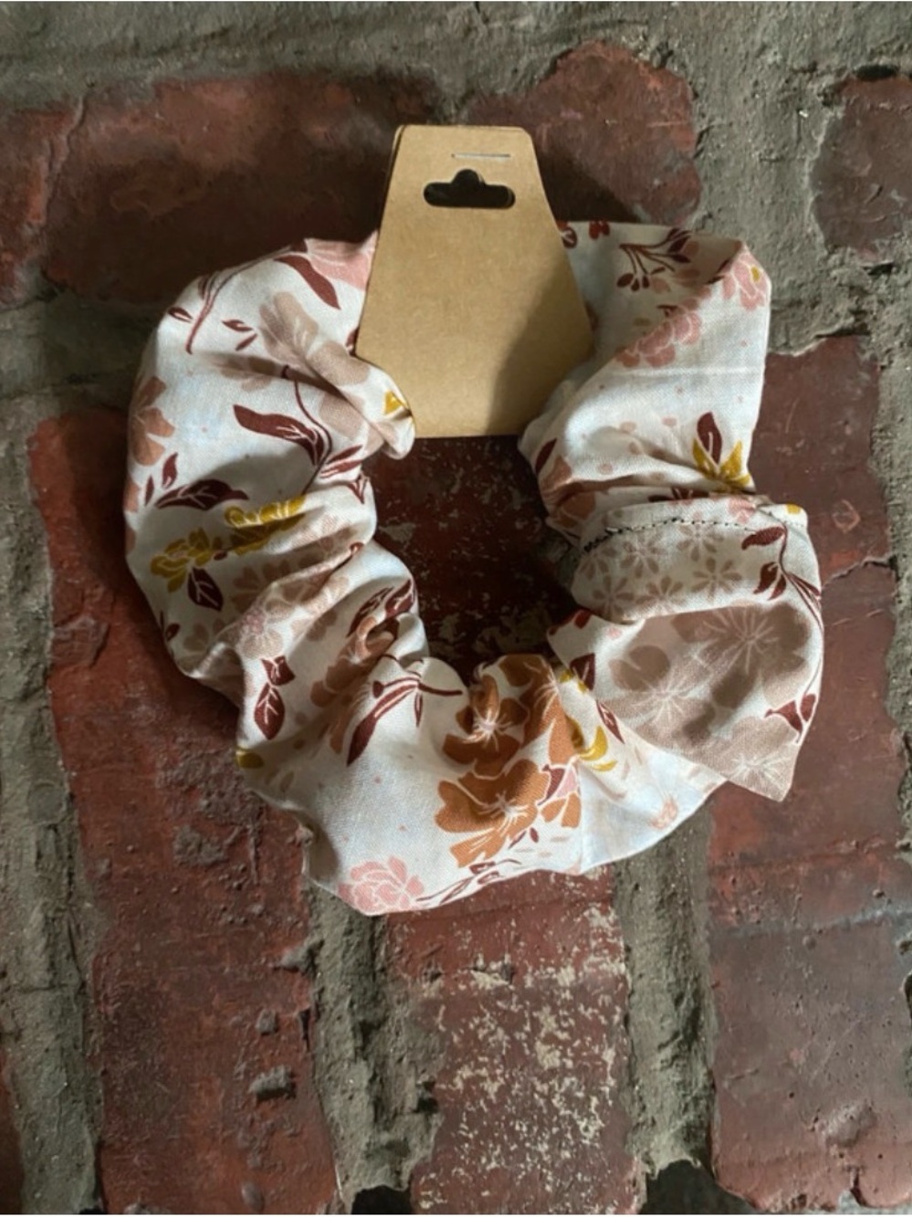 Floral Cotton Scrunchie